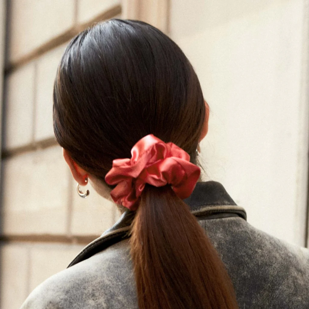 Hair Scrunchie | Coral | Chou² - Image 2