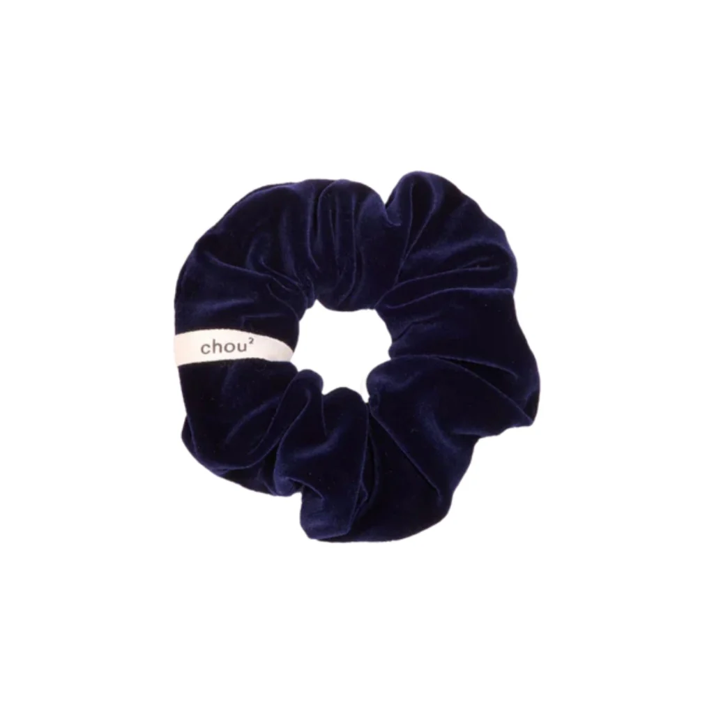 Hair Scrunchie | Midnight Blue Velvet | Chou²