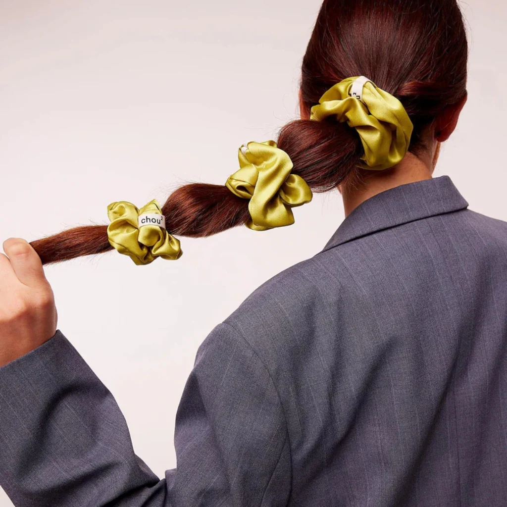 Hair Scrunchie | Olive | Chou² - Image 3
