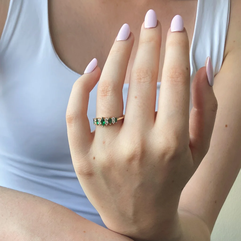 18ct Gold Plated Multistone Ring | Inagh - Image 12
