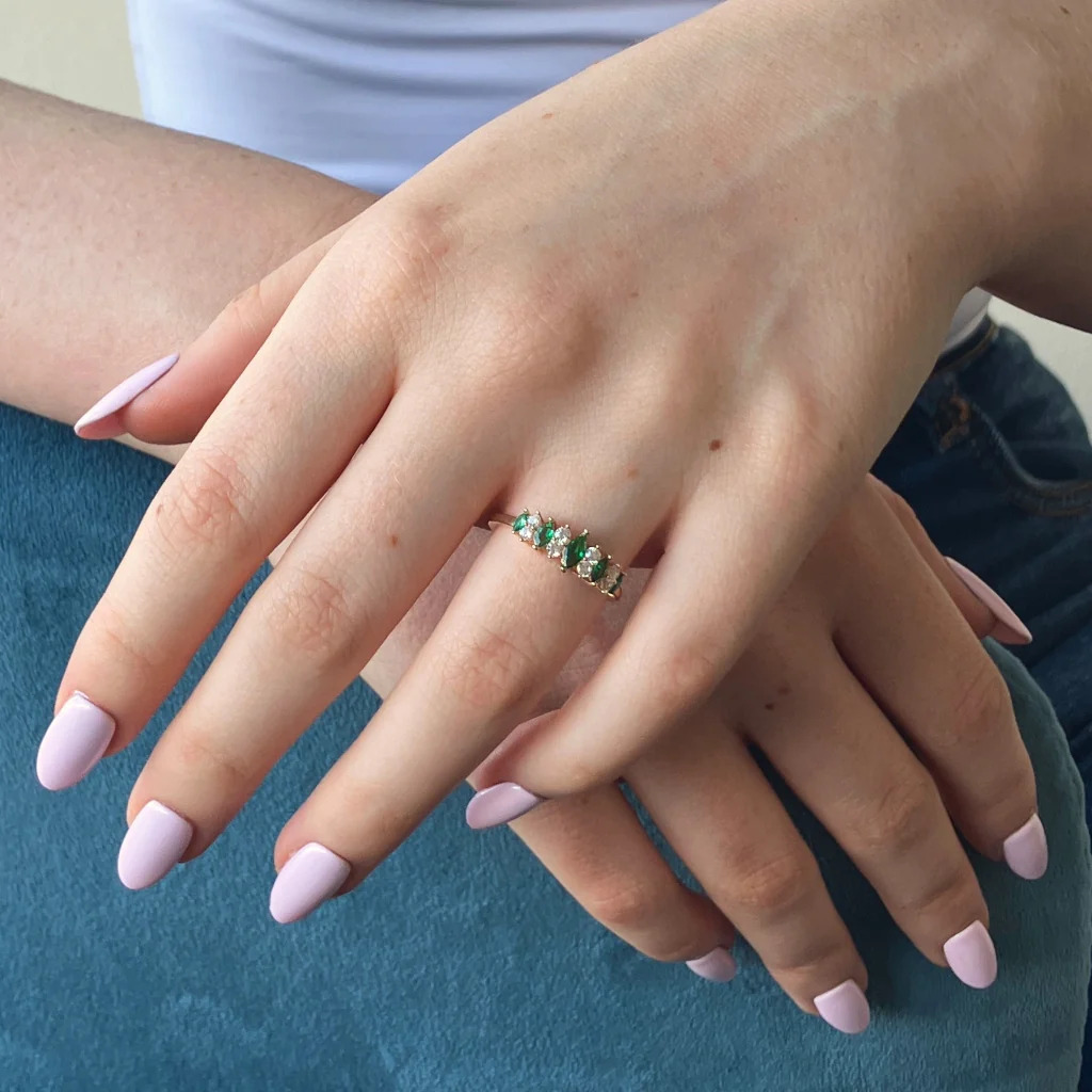 18ct Gold Plated Multistone Ring | Inagh - Image 13