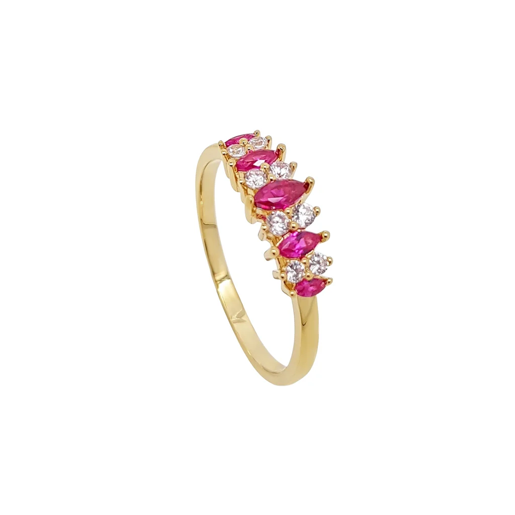 18ct Gold Plated Multistone Ring | Inagh - Image 7