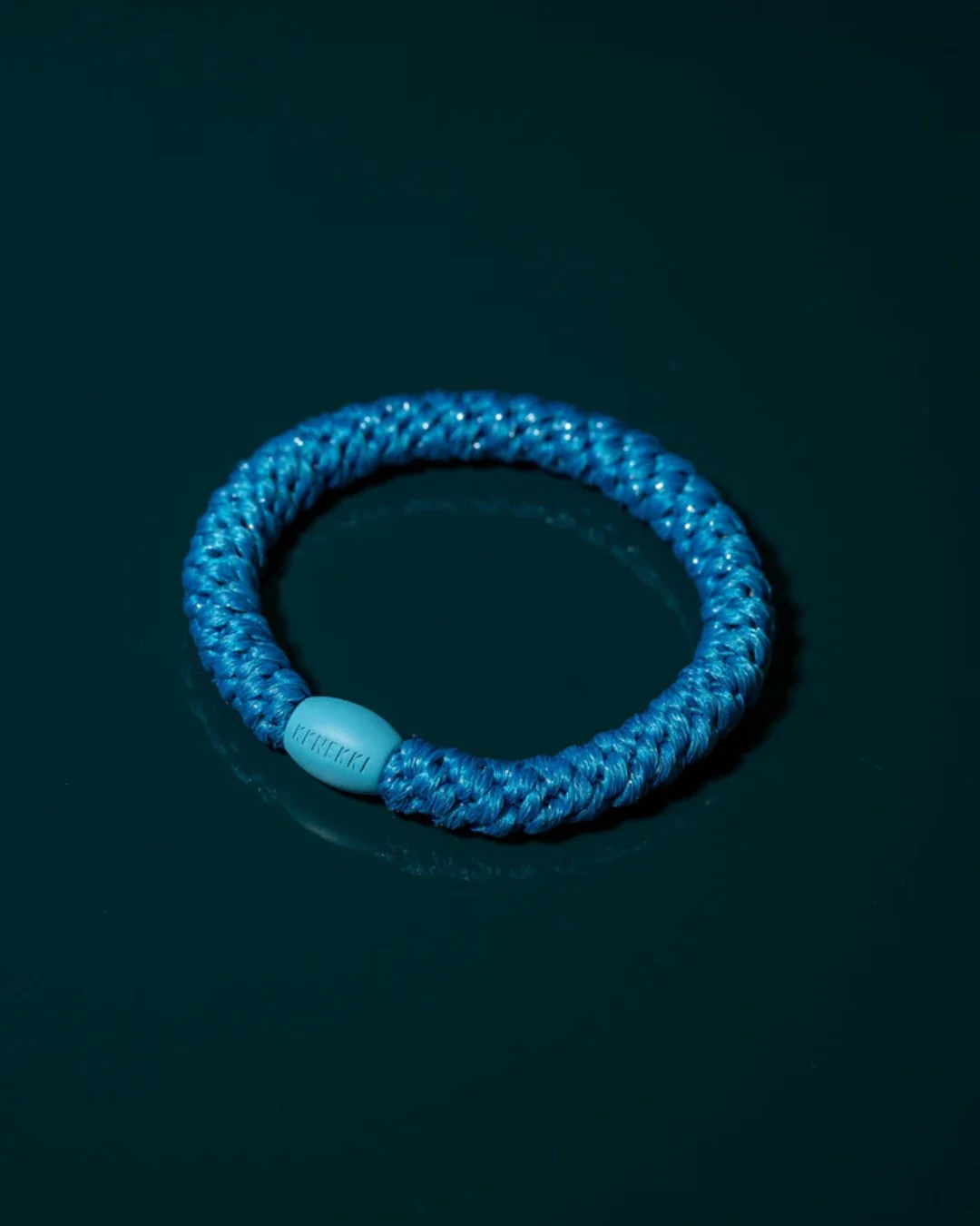 Kknekki Hair Tie | Glitter | Azure Blue - Image 2