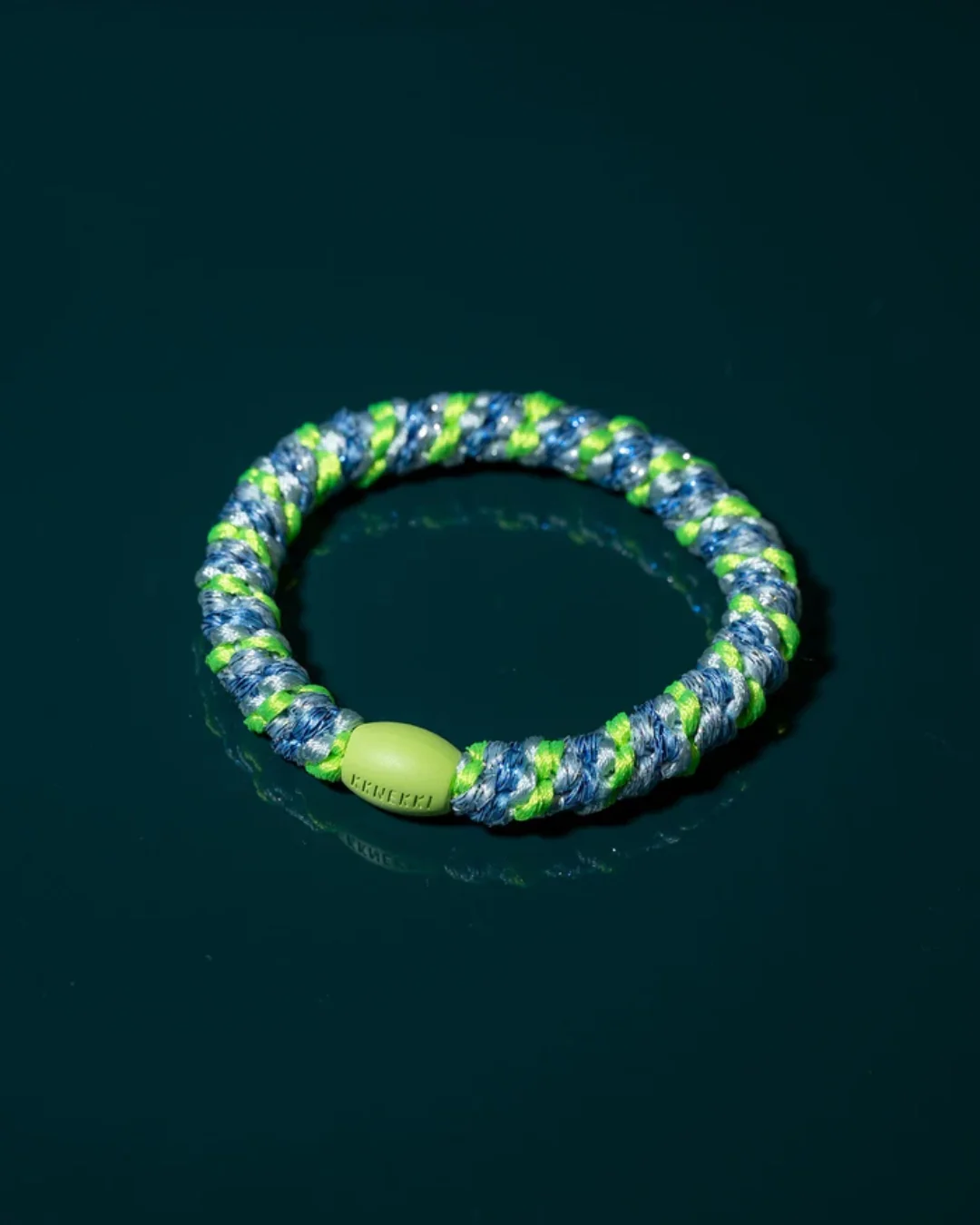 Kknekki Hair Tie | Mix | Blue Neon Green - Image 2