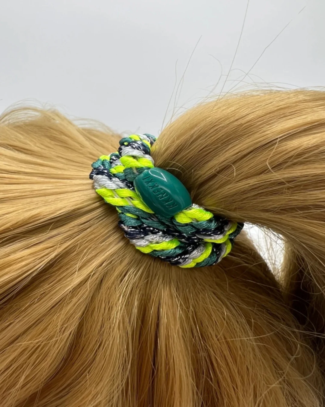 Kknekki Hair Tie | Mix | Neon Yellow & Green Glitter - Image 2