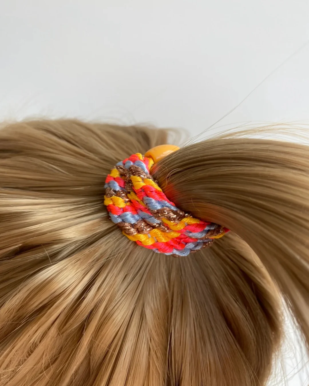 Kknekki Hair Tie | Mix | Rosebaby & Blue Glitter - Image 2
