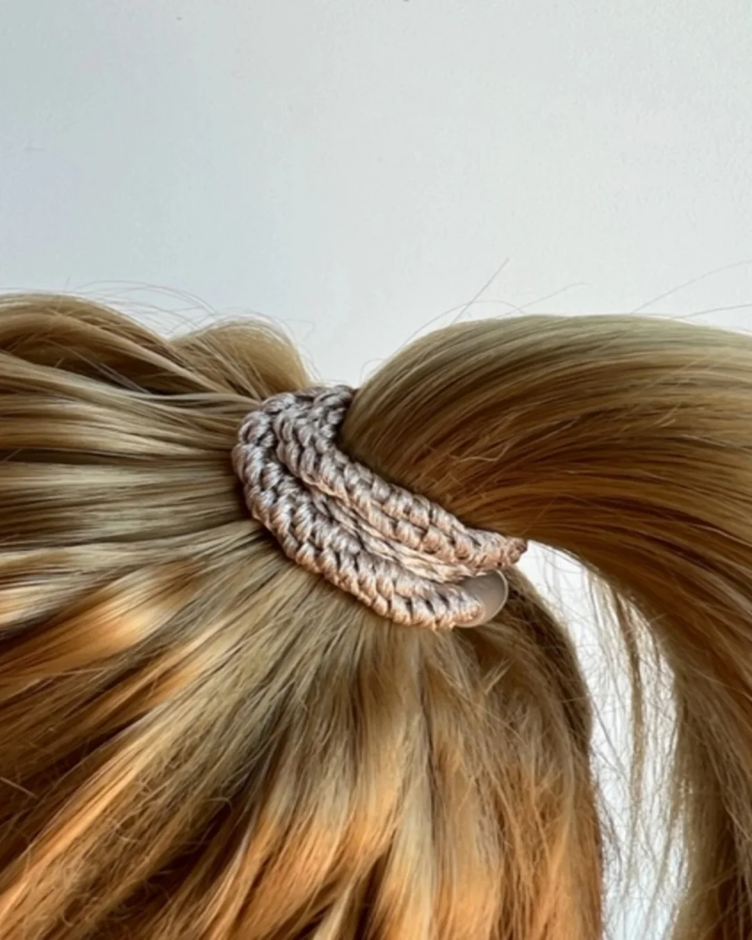 Kknekki Hair Tie | Plain | Light Beige - Image 2
