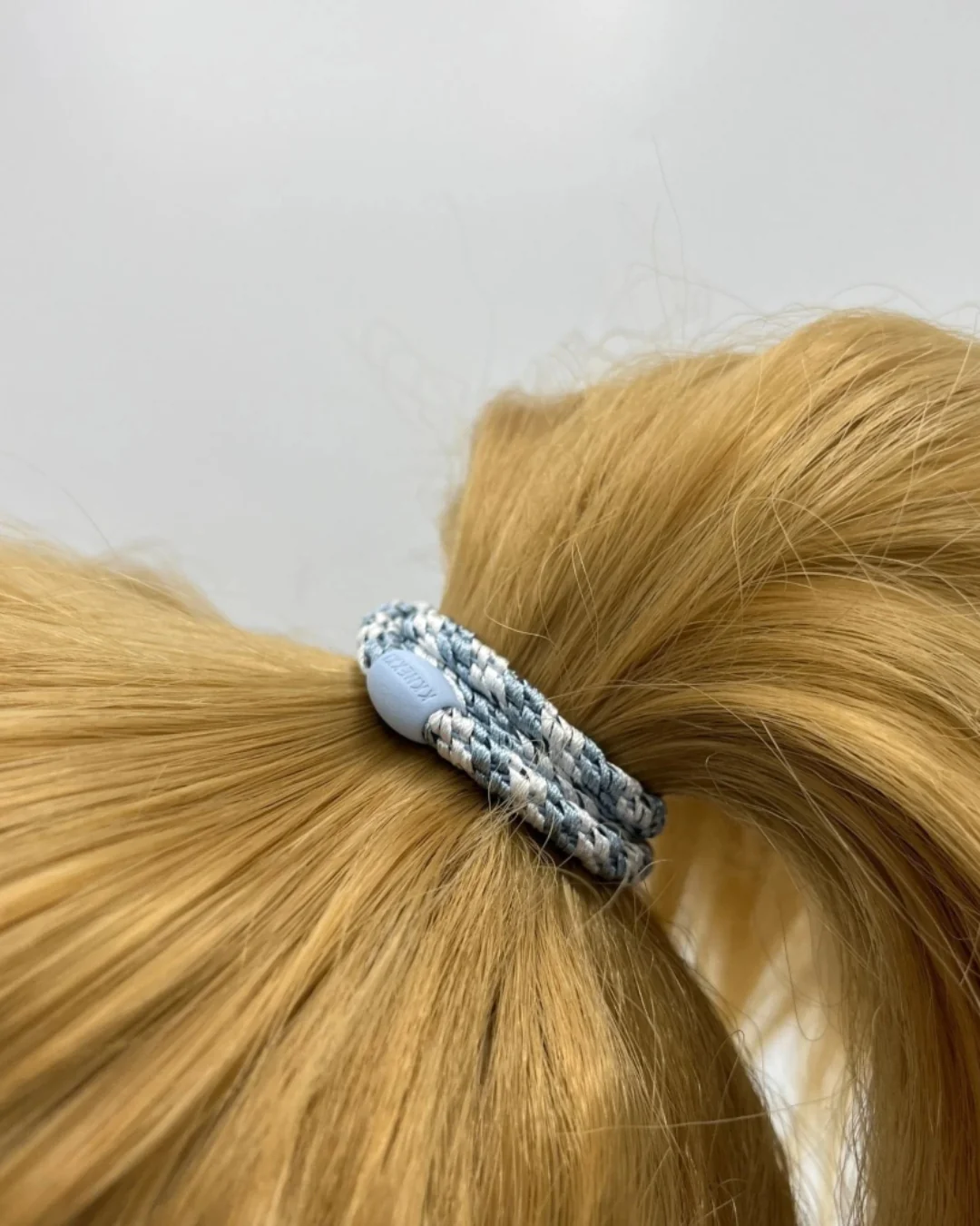 Kknekki Hair Tie | Slim Mix | Sea Blue & White - Image 2