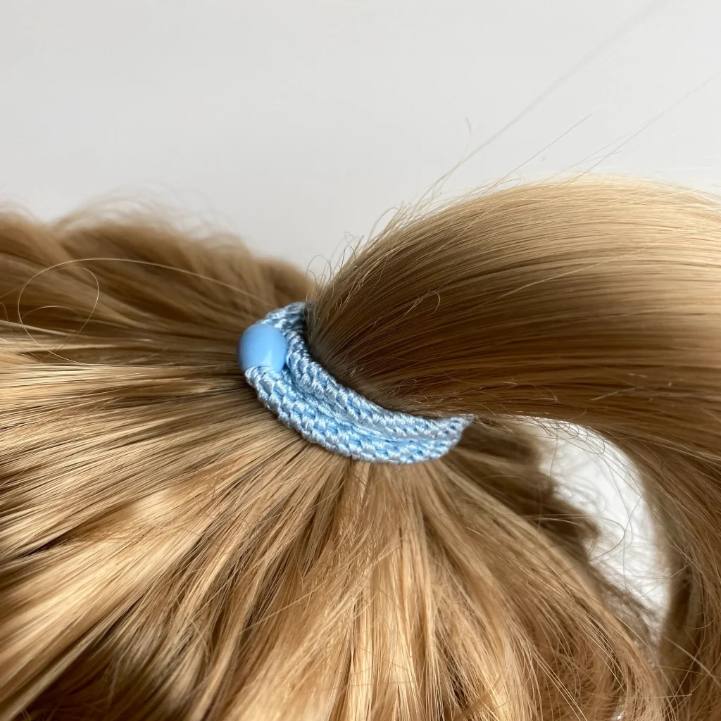 Kknekki Hair Tie | Slim Plain | Baby Blue - Image 2
