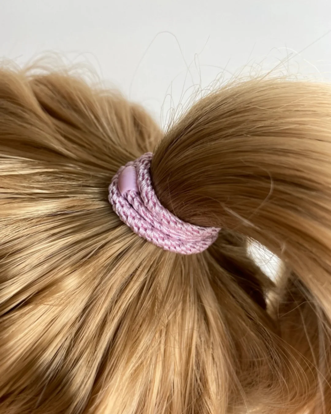 Kknekki Hair Tie | Slim Plain | Light Pink - Image 2