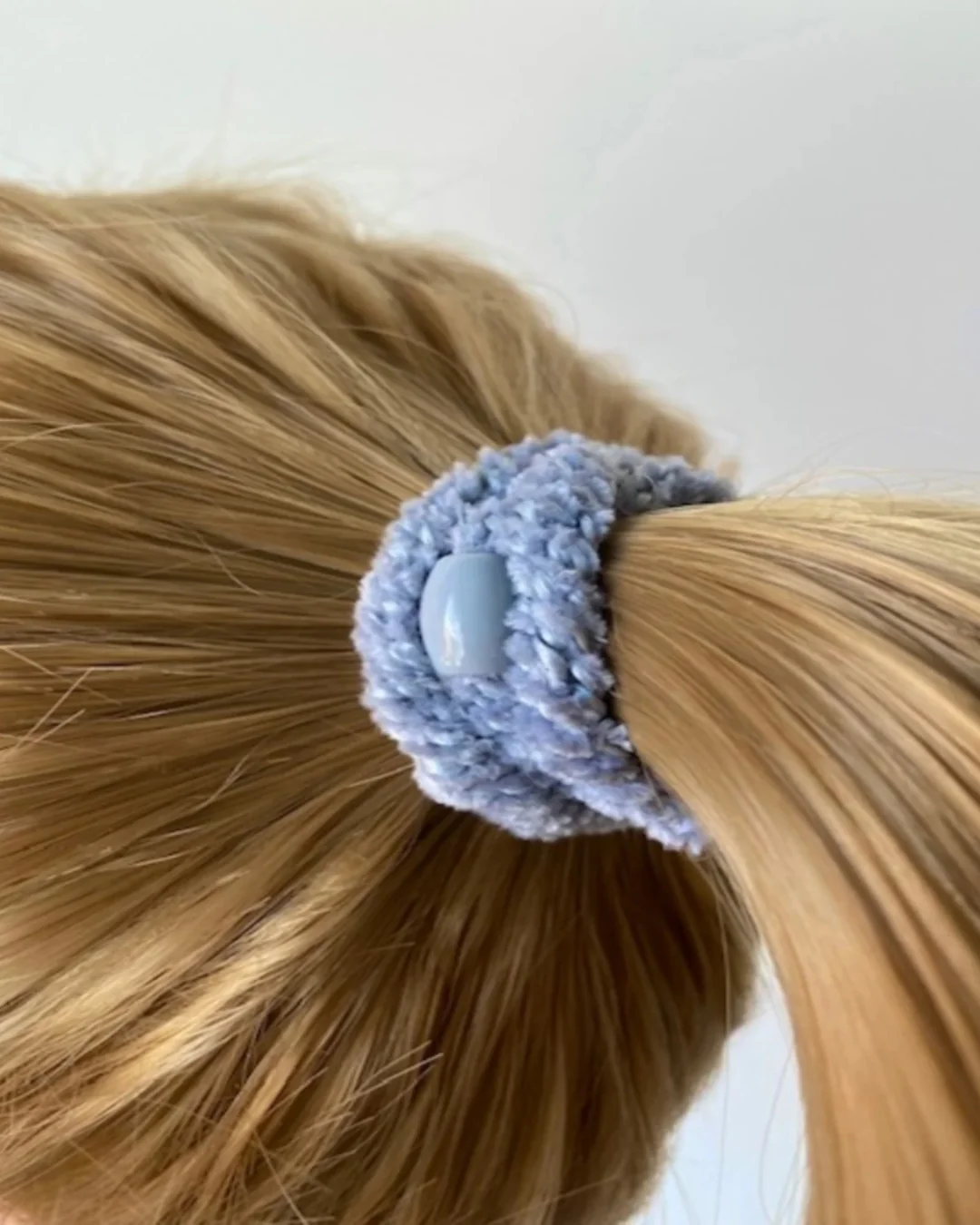 Kknekki Hair Tie | Velvet | Light Blue - Image 2