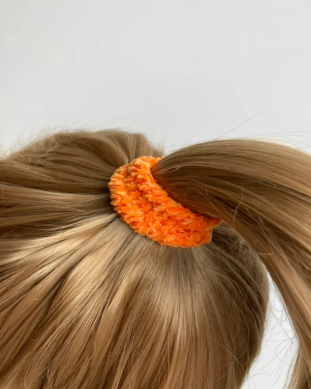Kknekki Hair Tie | Velvet | Orange - Image 3