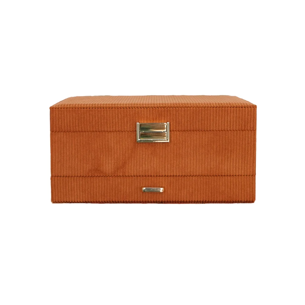 Large Jewellery Box | Denise | Corduroy | Maison Scarlett - Image 7