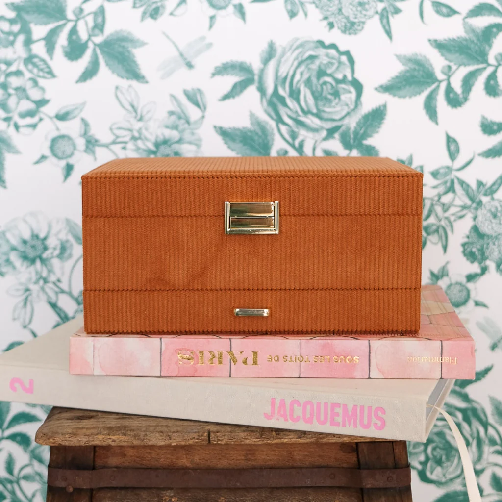 Large Jewellery Box | Denise | Corduroy | Maison Scarlett - Image 9