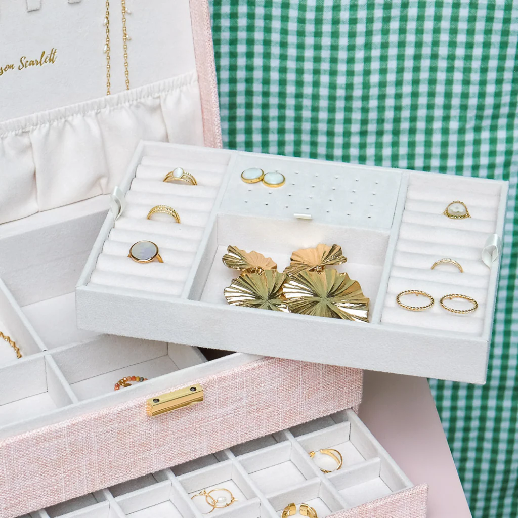 Large Jewellery Box | Denise | Linen | Maison Scarlett - Image 11