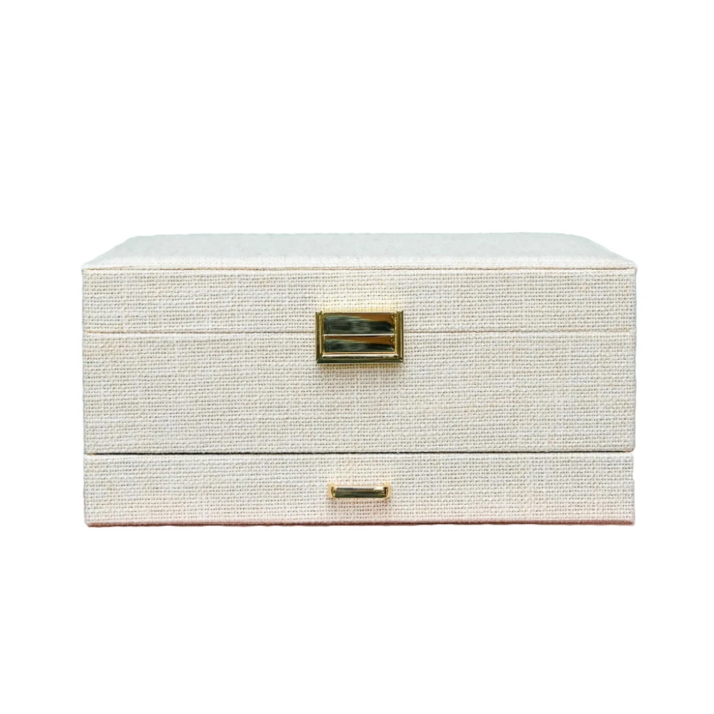Large Jewellery Box | Denise | Linen | Maison Scarlett - Image 4