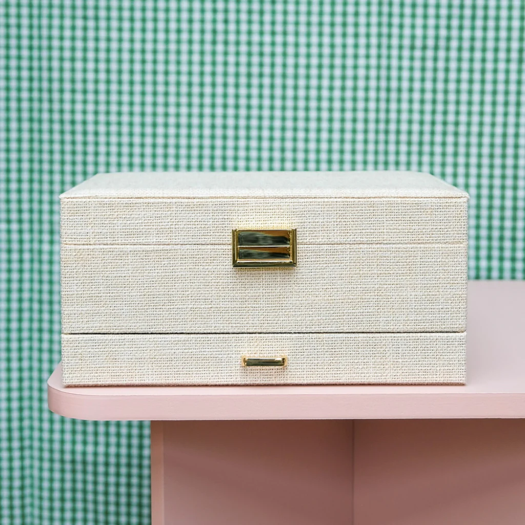Large Jewellery Box | Denise | Linen | Maison Scarlett - Image 5