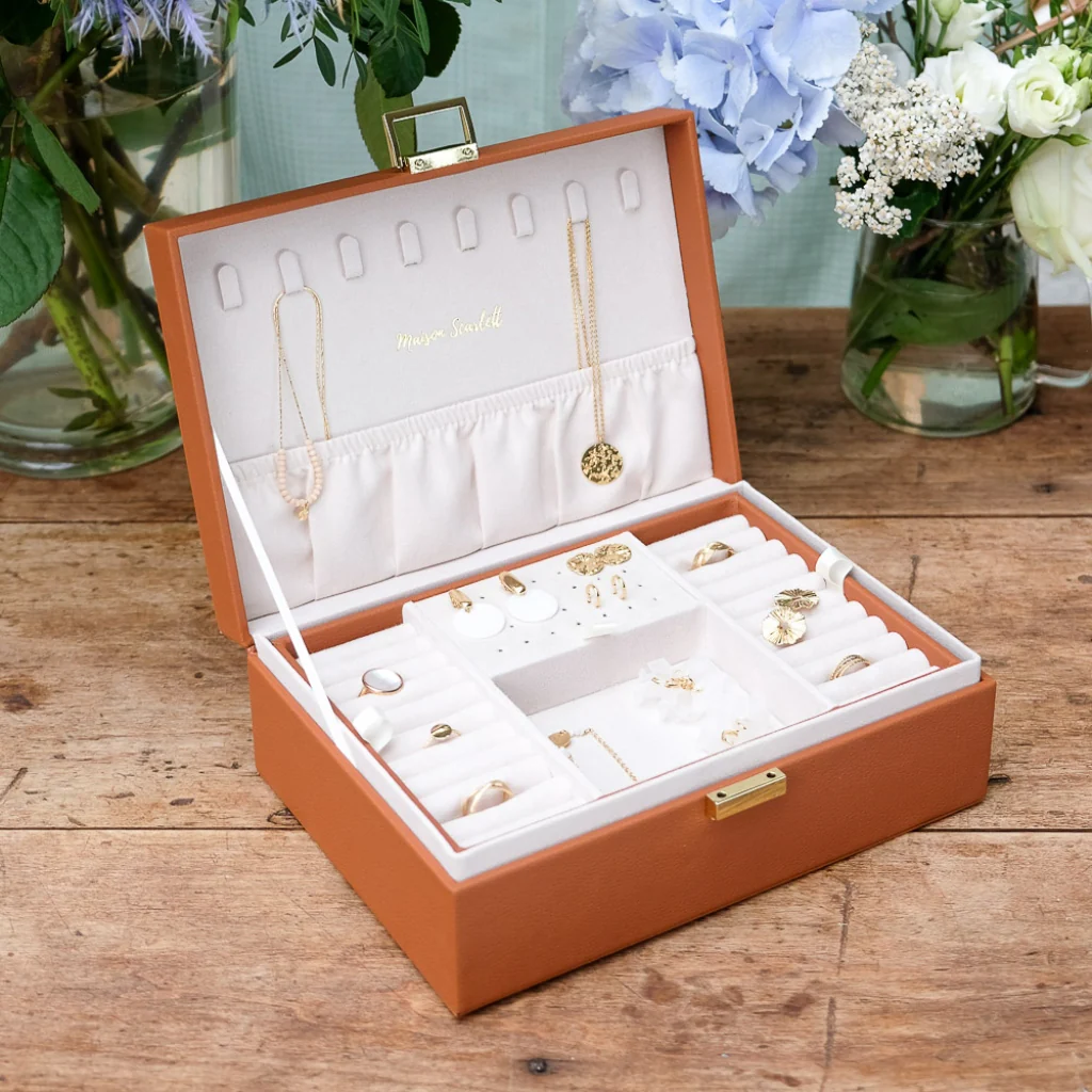 Large Rectangle Jewellery Box | Louise | Faux Leather | Maison Scarlett - Image 3