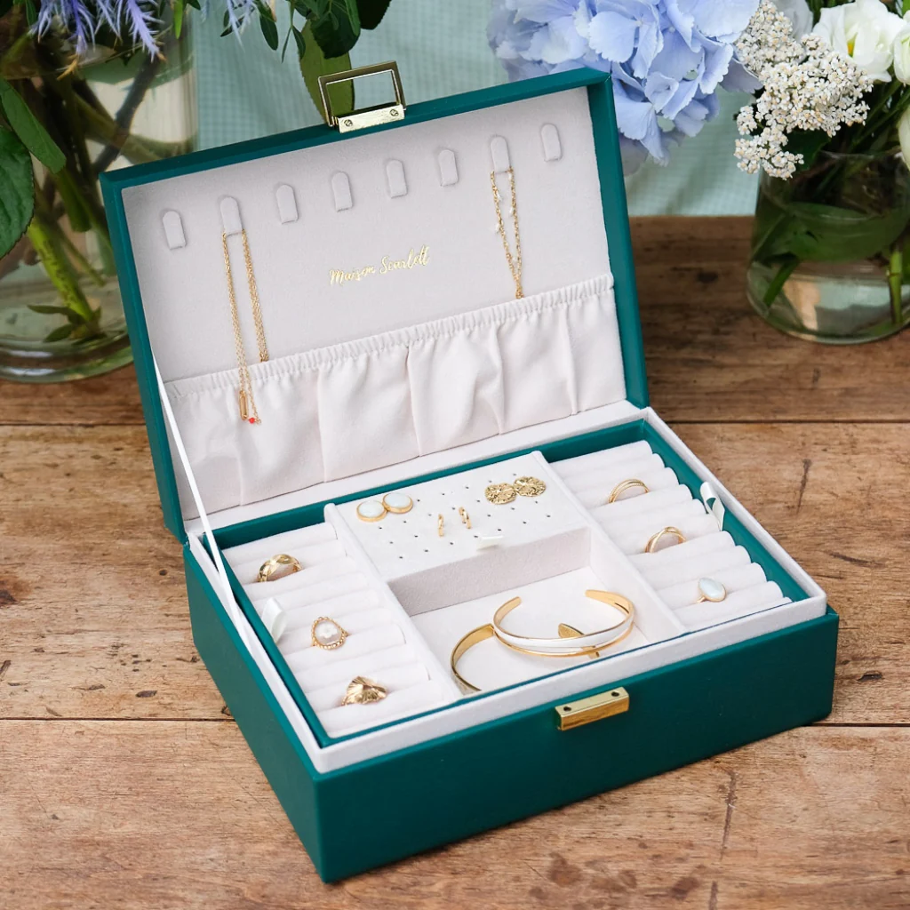 Large Rectangle Jewellery Box | Louise | Faux Leather | Maison Scarlett - Image 5