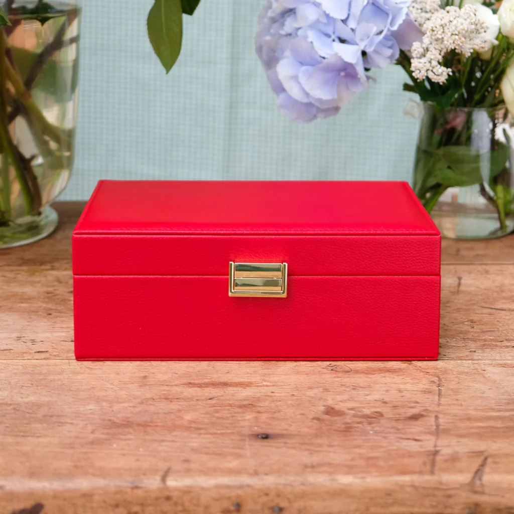 Large Rectangle Jewellery Box | Louise | Faux Leather | Maison Scarlett - Image 6