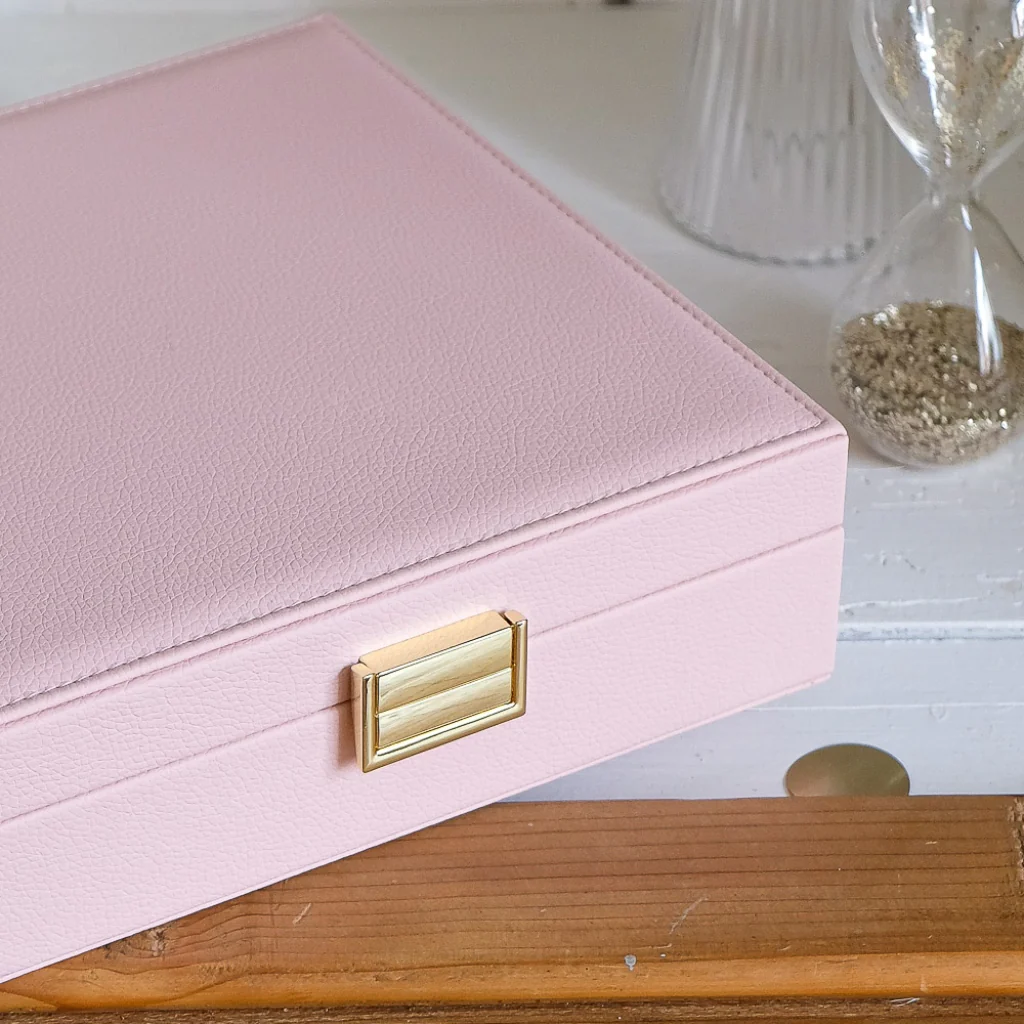 Large Square Jewellery Box | Anne | Faux Leather | Maison Scarlett - Image 5