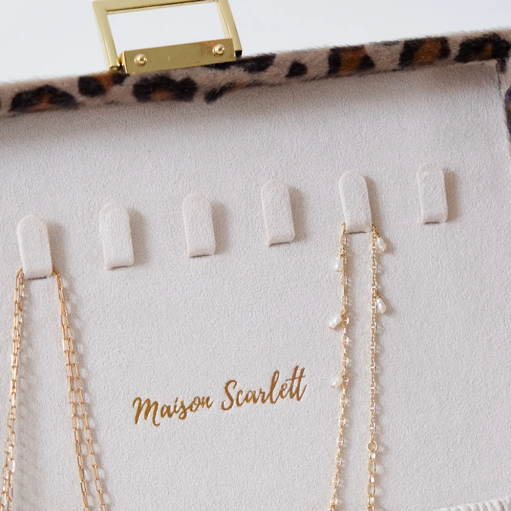 Large Square Jewellery Box | Anne | Leopard | Maison Scarlett - Image 6