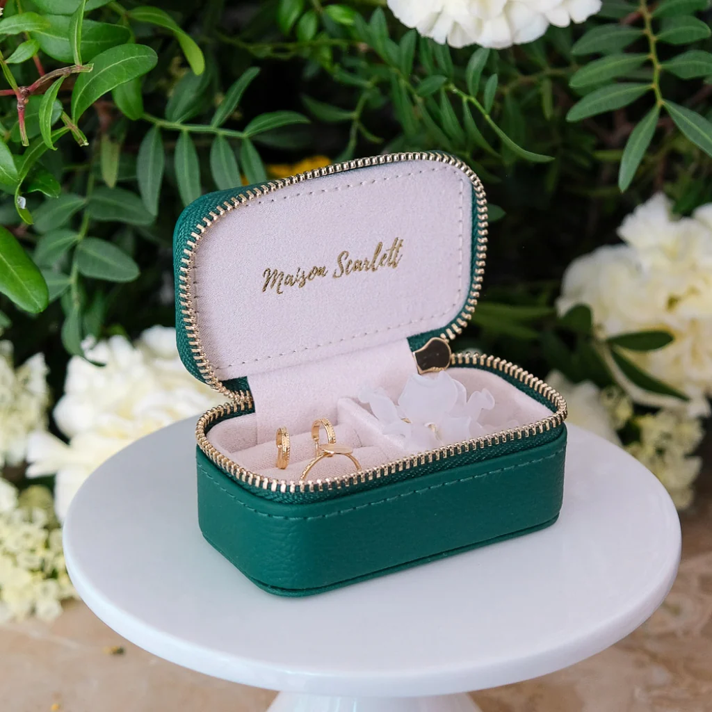 Mini Jewellery Travel Case | Marie | Faux Leather | Maison Scarlett - Image 11