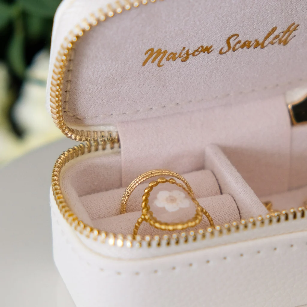 Mini Jewellery Travel Case | Marie | Faux Leather | Maison Scarlett - Image 16
