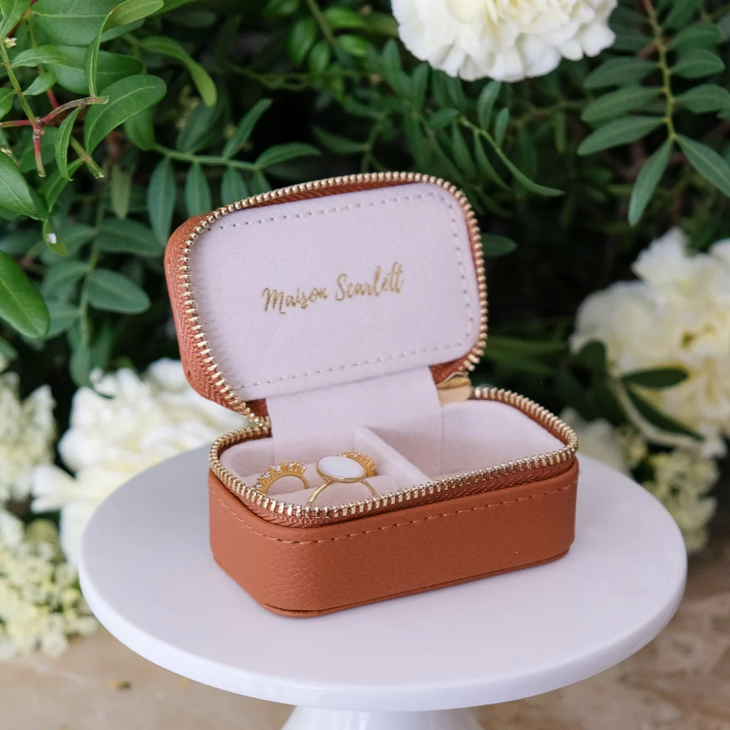 Mini Jewellery Travel Case | Marie | Faux Leather | Maison Scarlett - Image 5