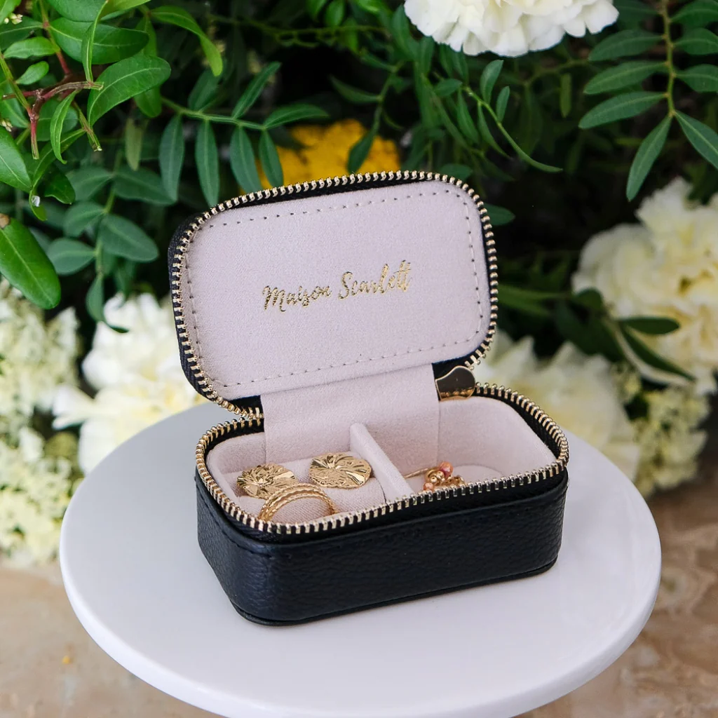 Mini Jewellery Travel Case | Marie | Faux Leather | Maison Scarlett - Image 8