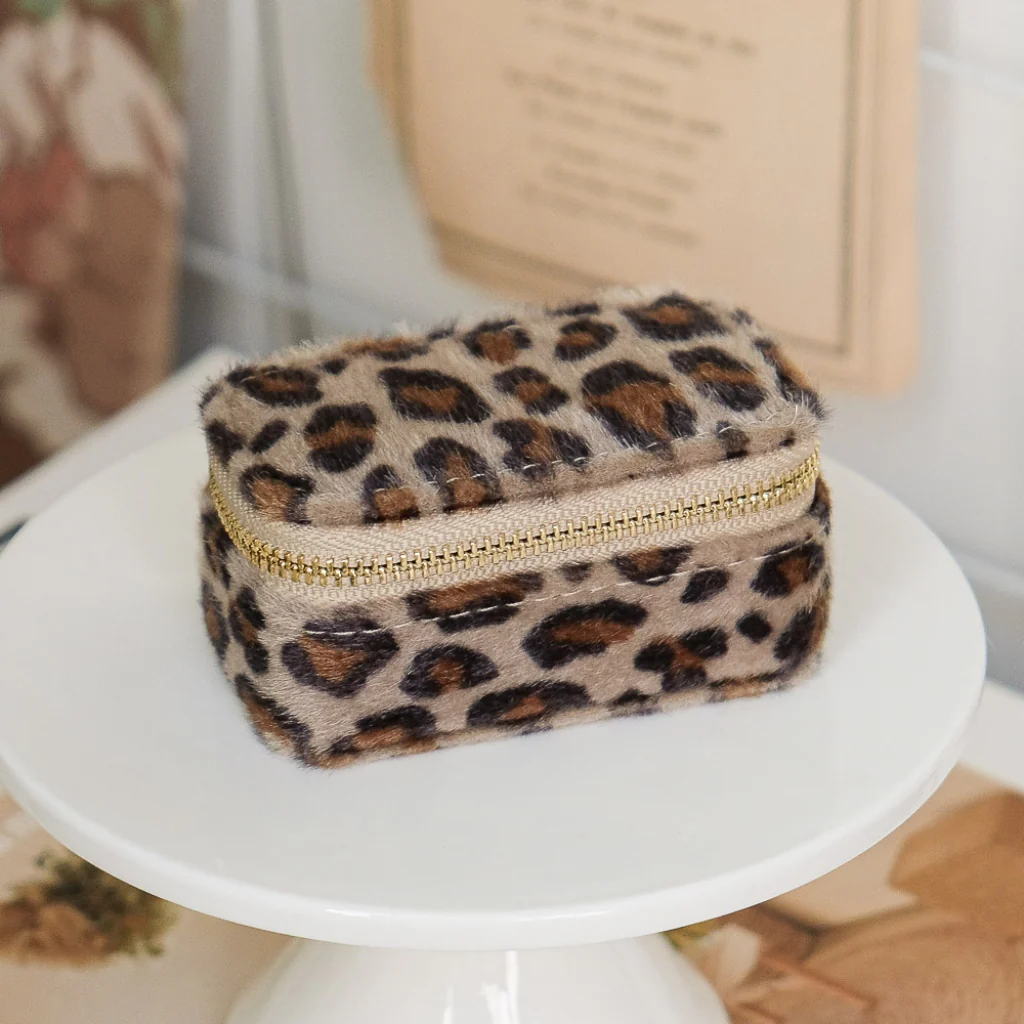 Mini Jewellery Travel Case | Marie | Leopard | Maison Scarlett - Image 3