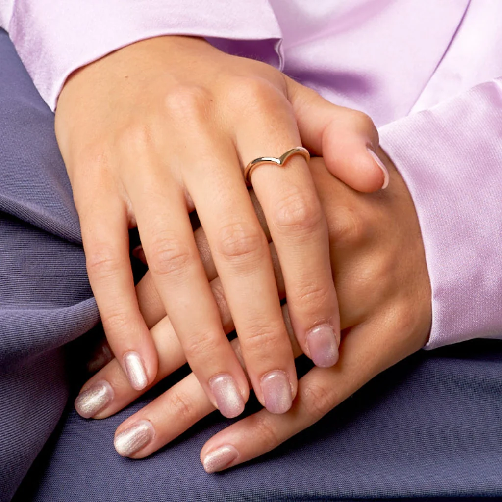 18ct Gold Plated Wishbone Ring | Myro - Image 3