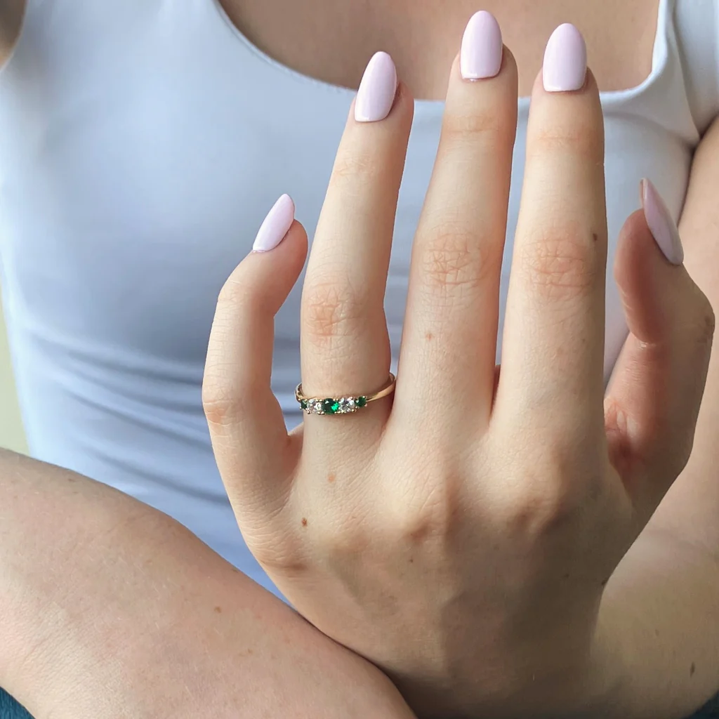 18ct Gold Plated Five Stone Ring | Neale - Image 7