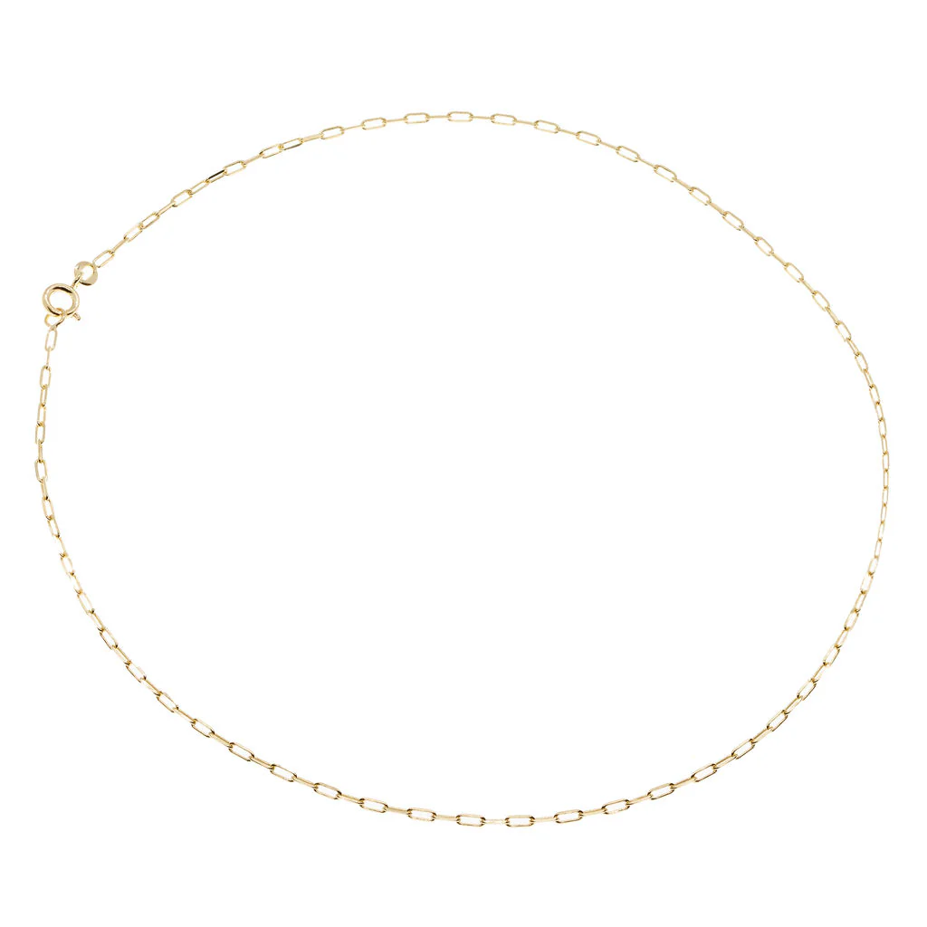 18ct Gold Plated Paperclip Chain Necklace | Palermo - Image 4