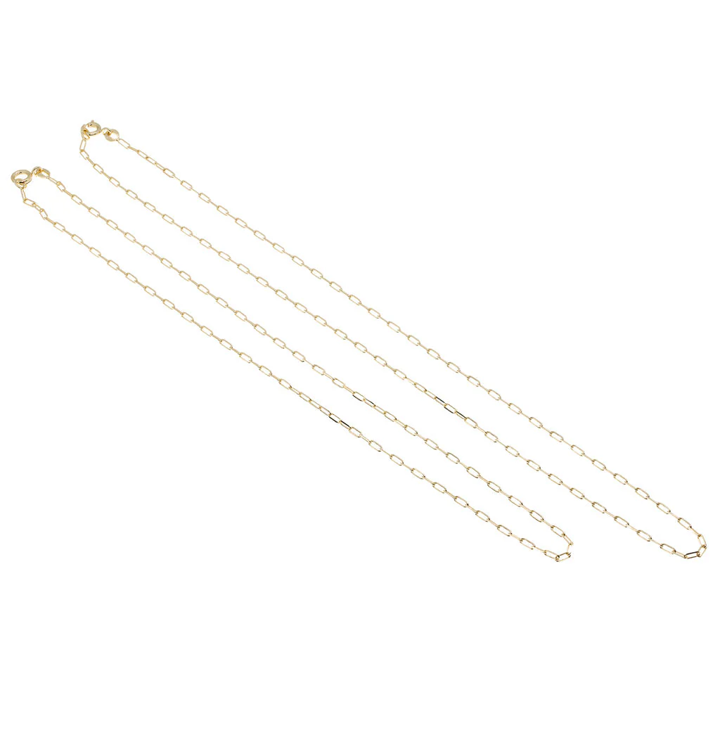 18ct Gold Plated Paperclip Chain Necklace | Palermo - Image 5