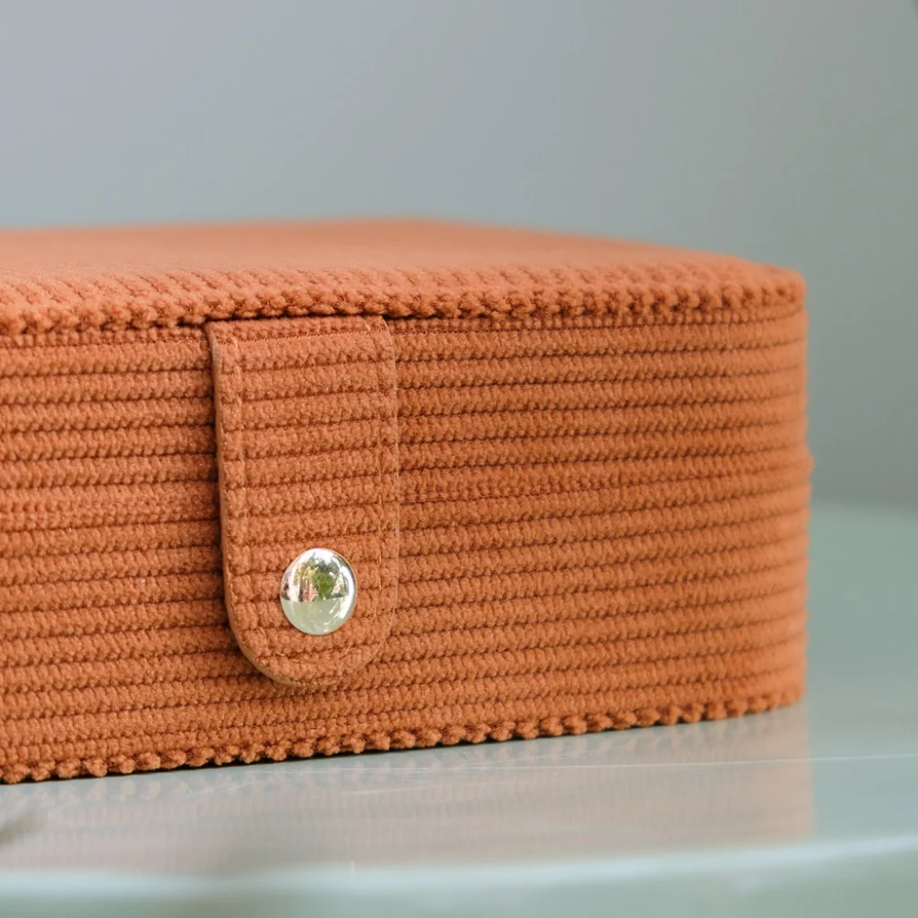 Rectangle Travel Jewellery Box | Brigitte | Corduroy | Maison Scarlett - Image 7