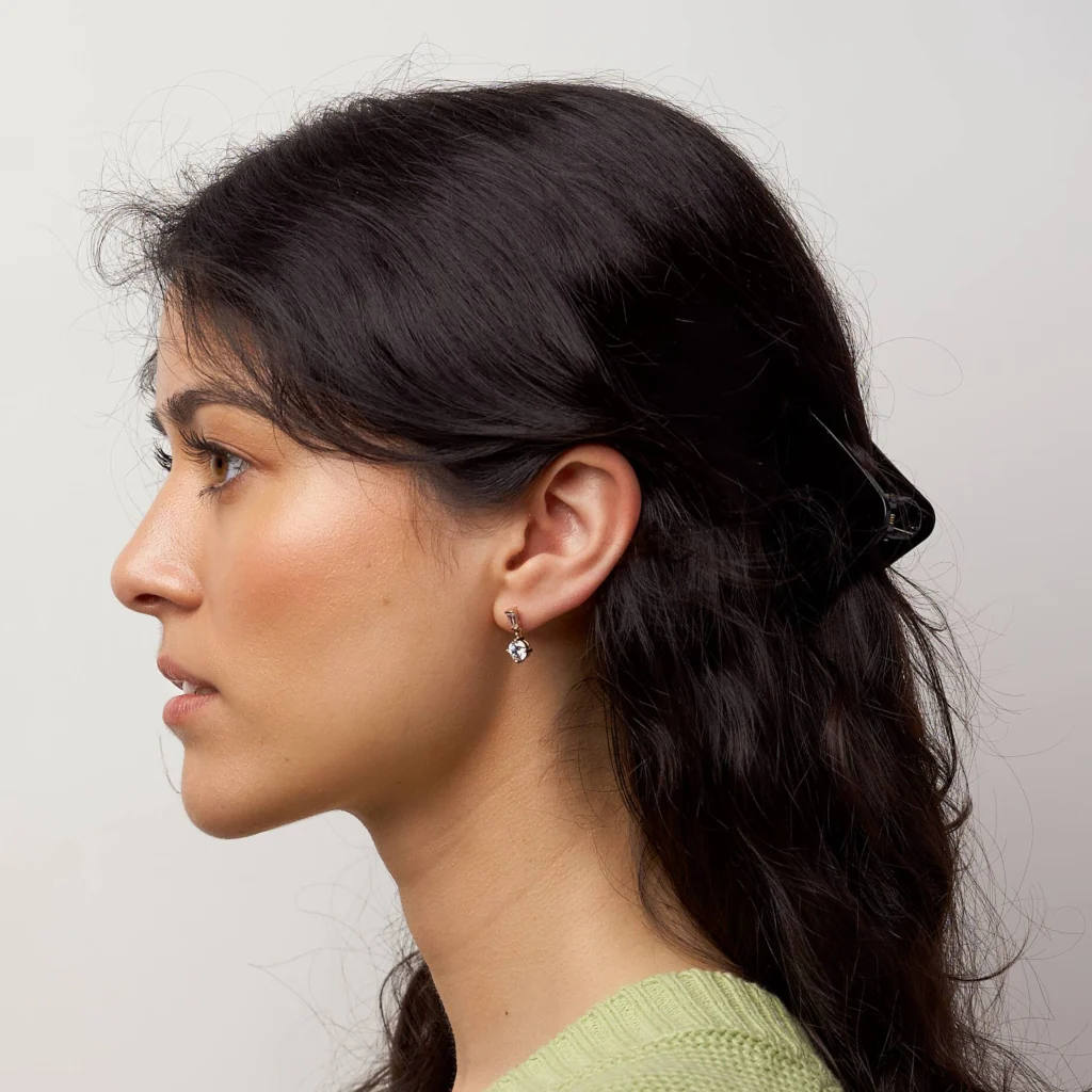 18ct Gold Plated Delicate Drop Earrings | Saintes - Image 4