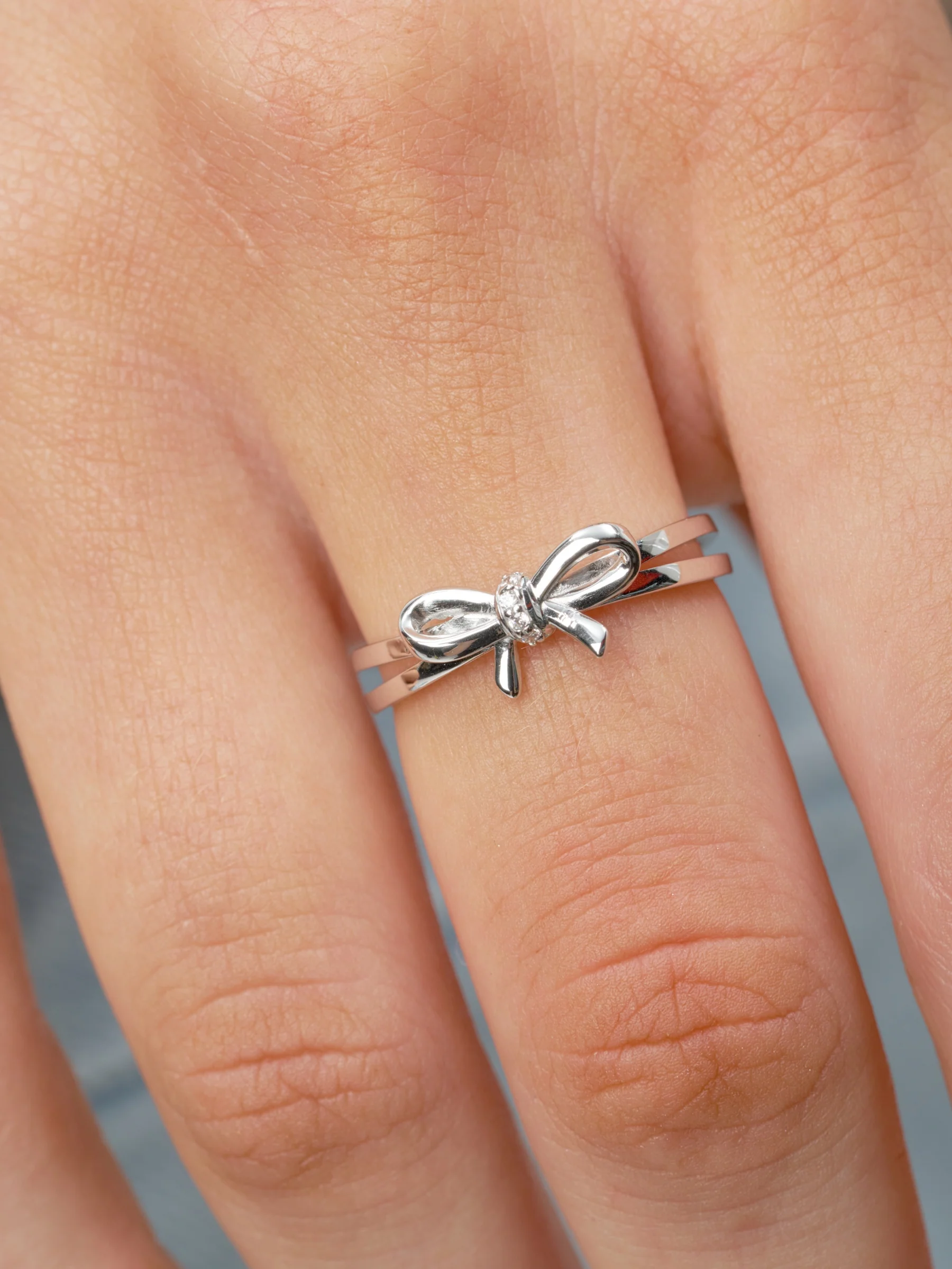 Sterling Silver Bow Ring | Mida - Image 3