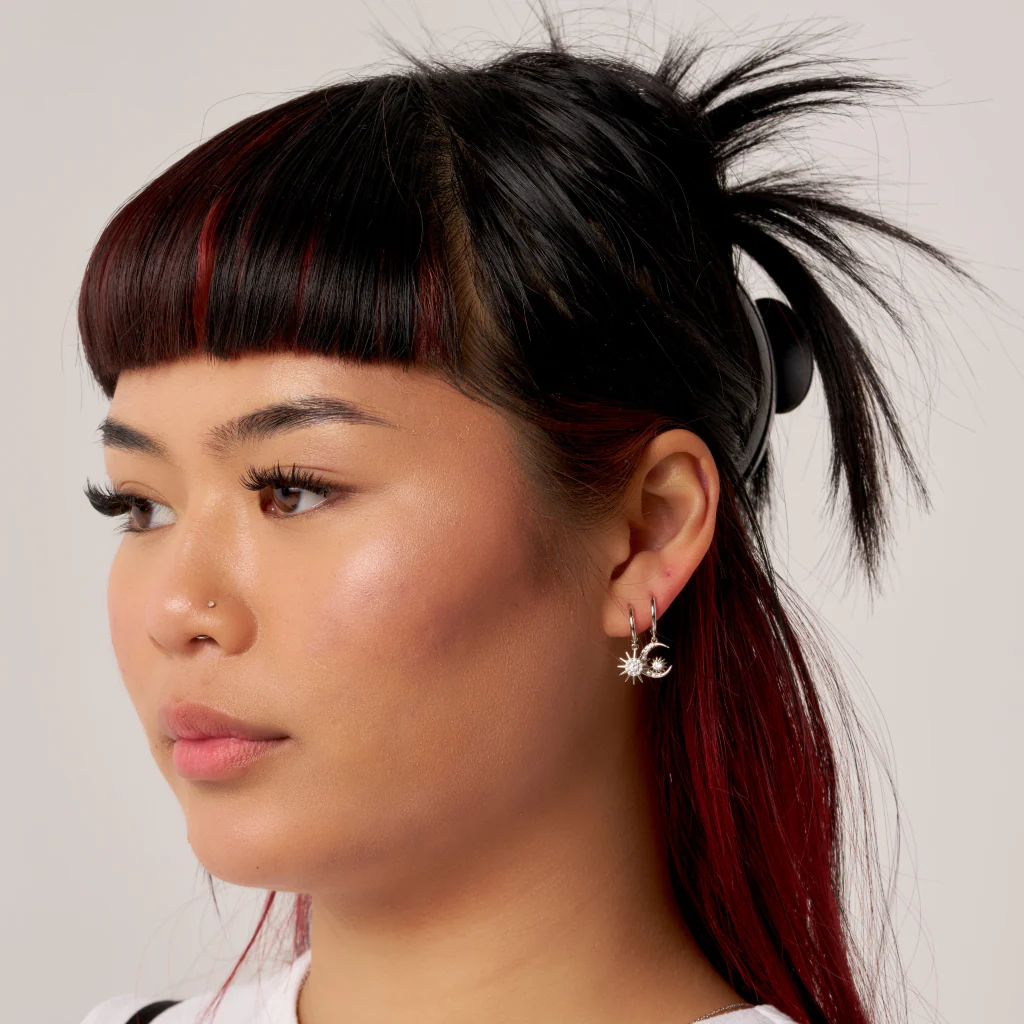 Sterling Silver Celestial Charm Earrings | Estella - Image 3