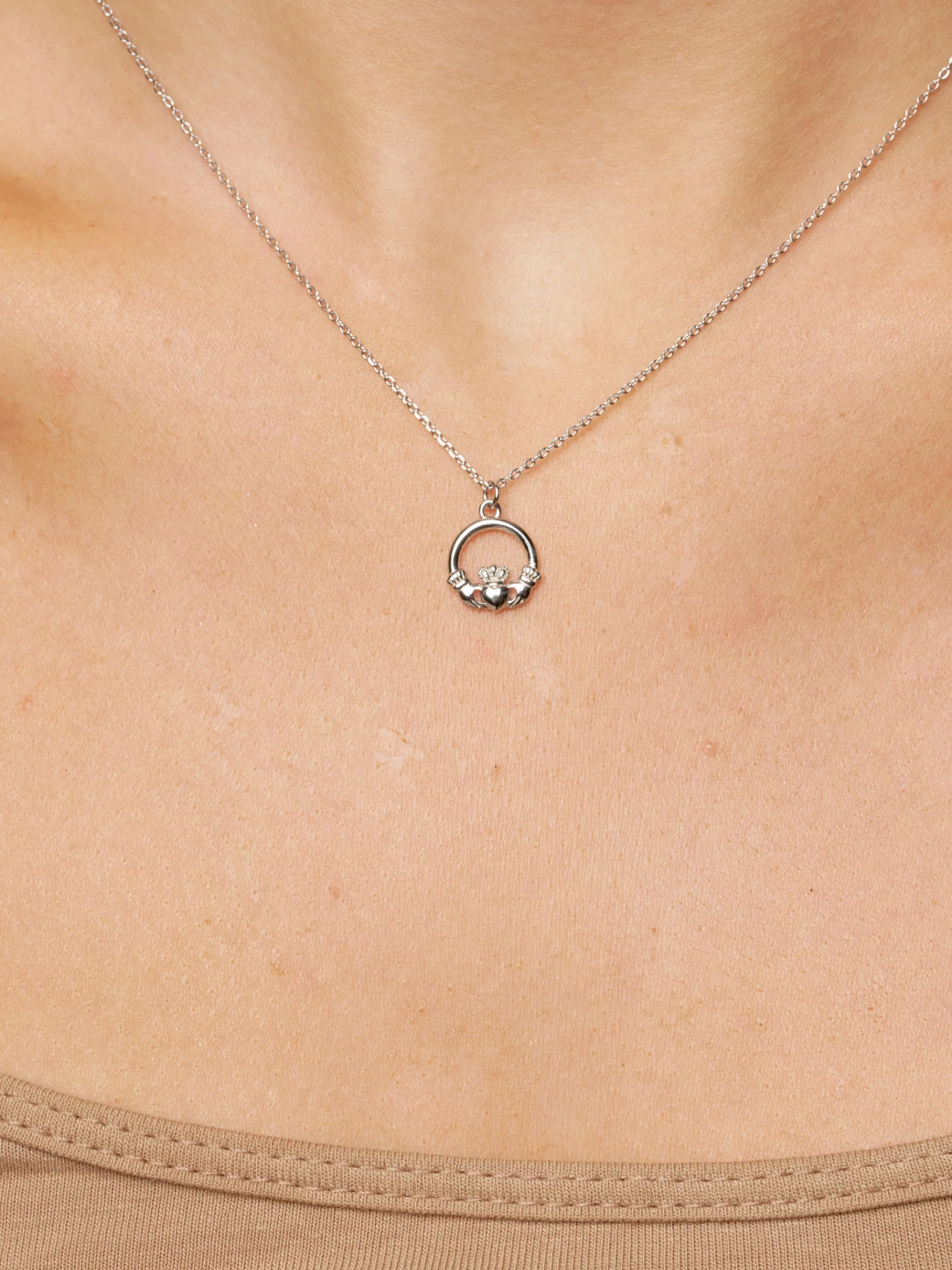 Sterling Silver Claddagh Necklace | Tara - Image 6