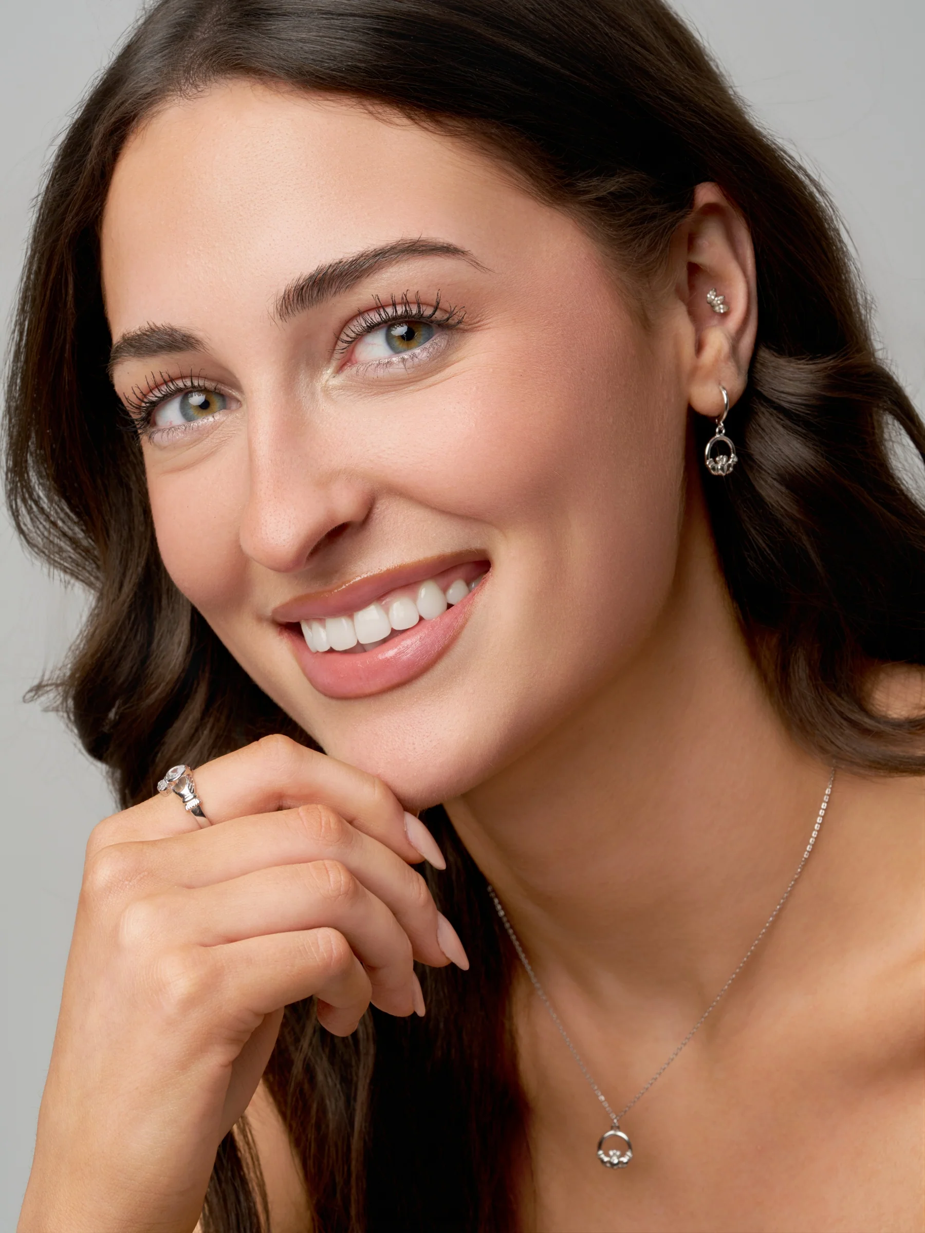 Sterling Silver Claddagh Necklace | Tara - Image 7