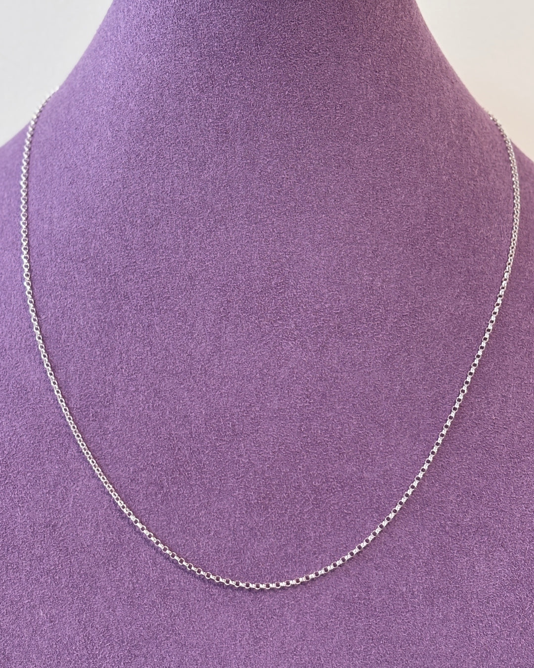 Silver Delicate Belcher Chain Necklace | Padua - Image 4