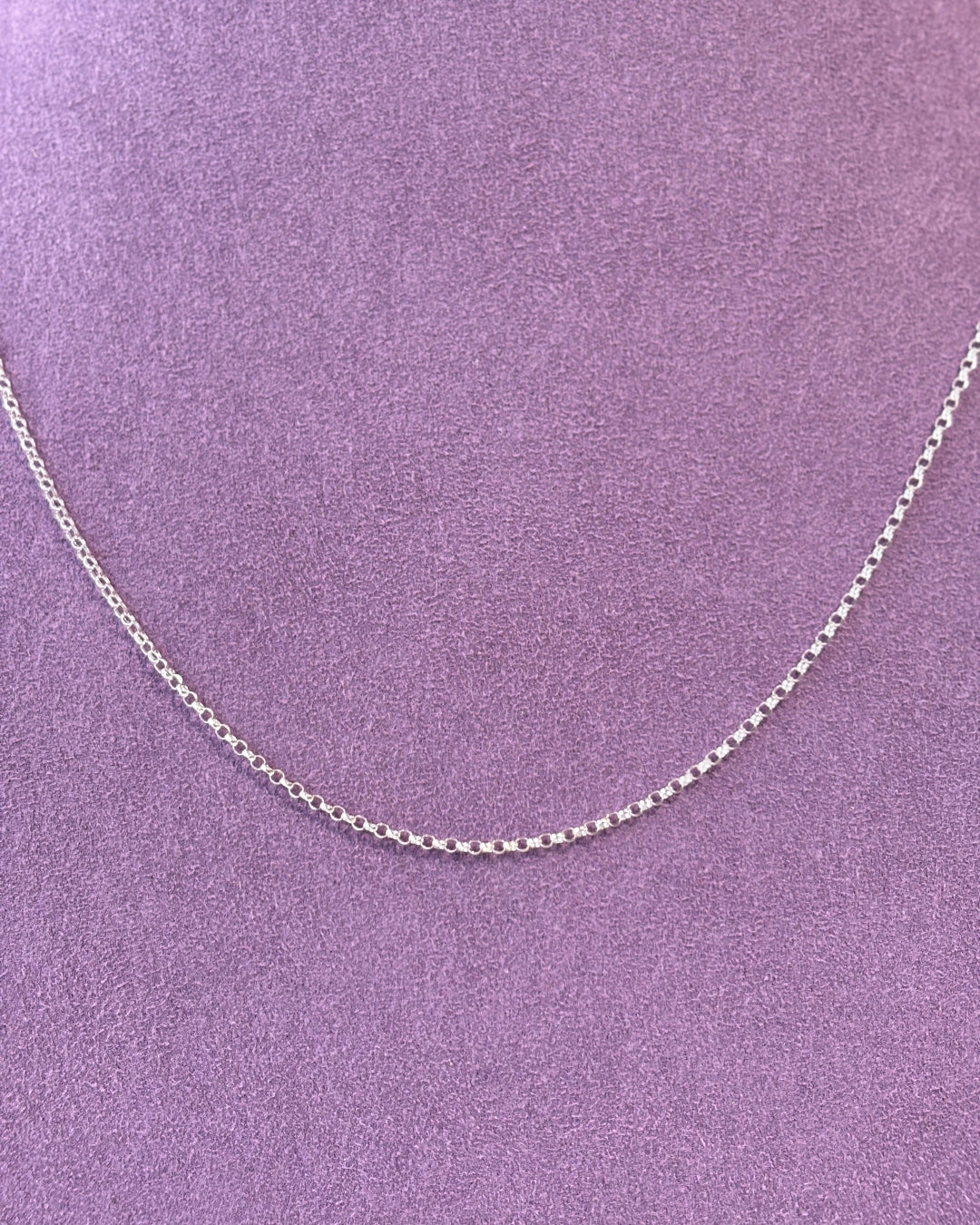 Silver Delicate Belcher Chain Necklace | Padua - Image 7