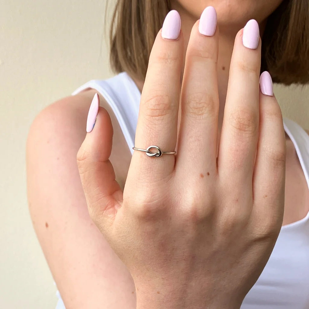 Sterling Silver Loveknot Ring | Kalli - Image 3