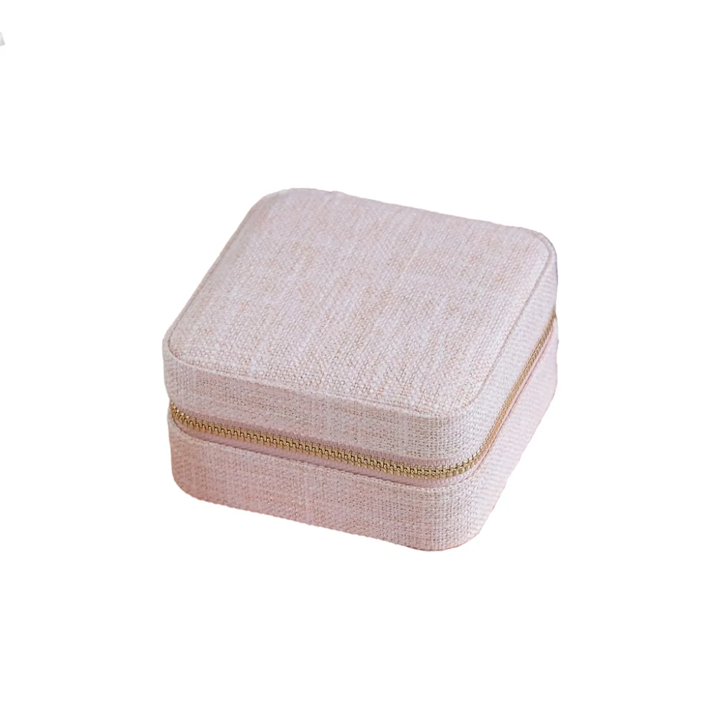 Square Jewellery Case | Corinne | Linen | Maison Scarlett - Image 7