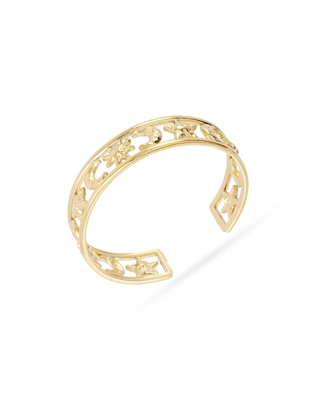 Steel Celestial Cuff Bangle Bracelet | Anartxy - Image 5