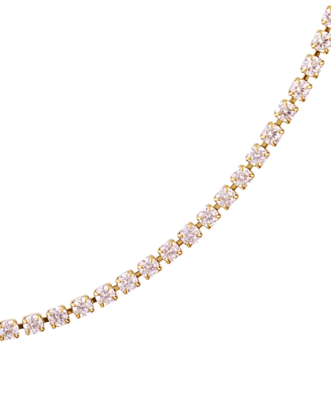 Steel Classic Tennis Necklace | Anartxy - Image 3
