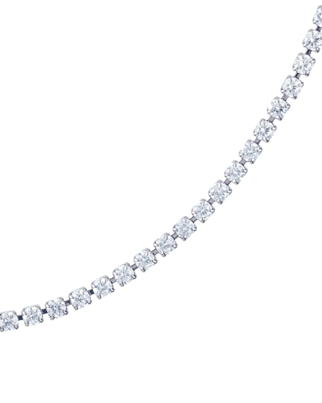 Steel Classic Tennis Necklace | Anartxy - Image 5