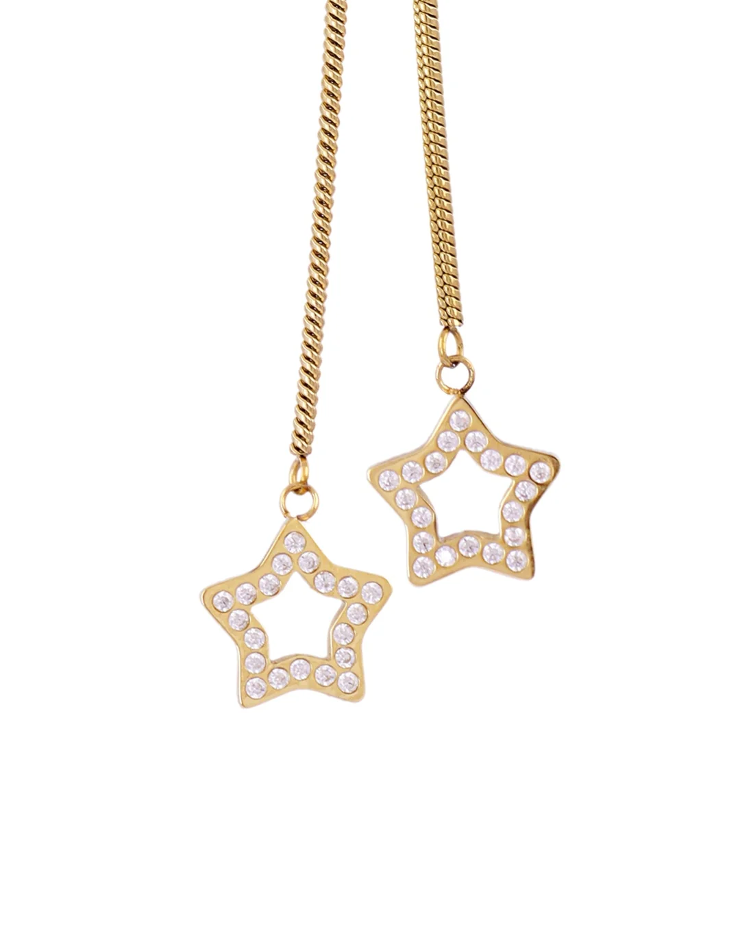 Steel Star Lariat Necklace | Anartxy - Image 4