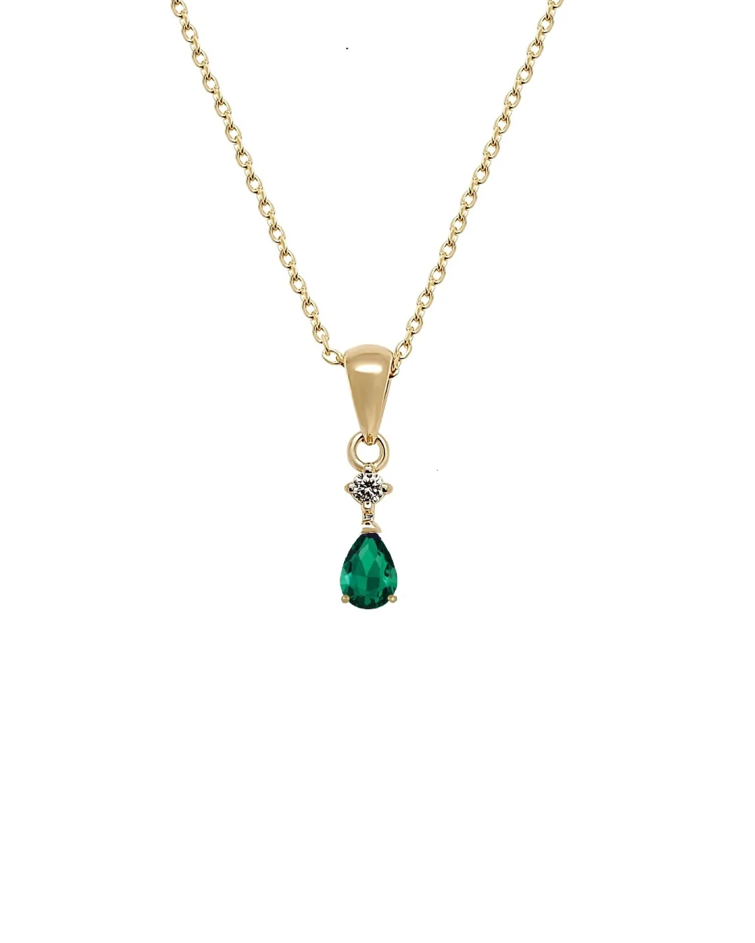 18ct Gold Plated Teardrop Pendant Necklace | Terra - Image 7